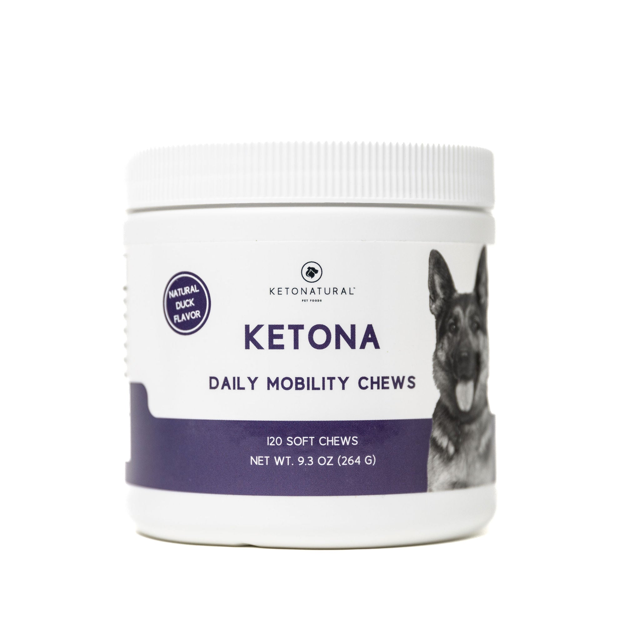 KetoNatural Ketona Daily Mobility Chews Natural Duck Flavor Supplement