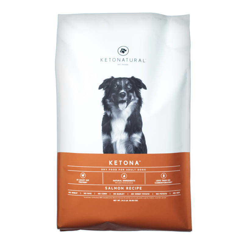 Low Carb Dry Dog Food | Ketona Salmon Recipe 24.2 lbs - KetoNatural ...